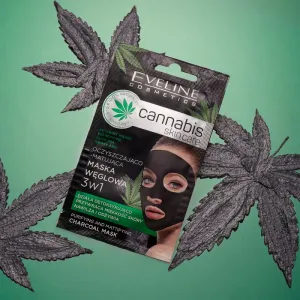Eveline Cosmetics Cannabis čistiaca ílová pleťová maska 7 ml