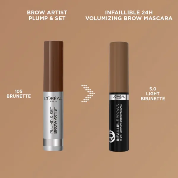 L'Oréal Paris Brow Artist Riasenka na obočie 4,9 ml 105 Brunette