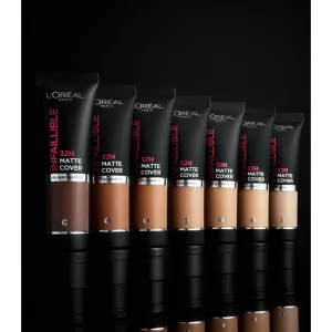 L’Oréal Paris Infallible 32H Matte Cover dlhotrvajúci zmatňujúci make-up SPF 25 odtieň 145 (Warm Undertone) 30 ml