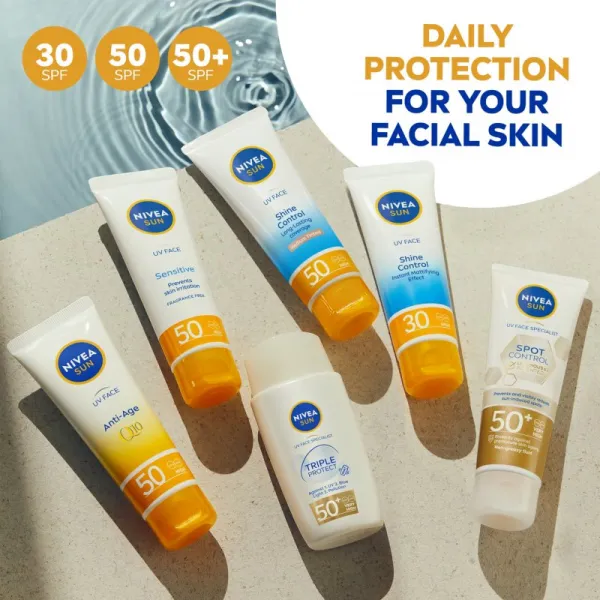 NIVEA SUN protivráskový krém na opaľovanie SPF 50 50 ml