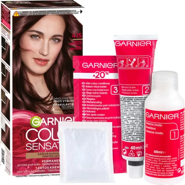 Garnier Color Sensation 4 .15 Ľadovo gaštanová, 60 +40 +12 ml