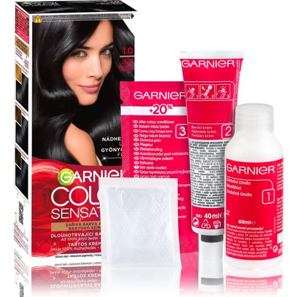 Garnier Color Sensation 1 .0 Ultra čierna, 60 +40 +12 ml