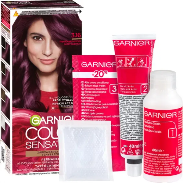 Garnier Color Sensation 3 .16 Tmavá ametystová, 60 +40 +12 ml