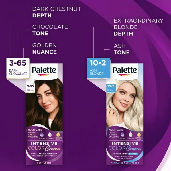 Palette Intensive Color Creme farba na vlasy stredne popolavoplavý 7-21