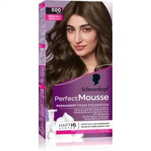 Schwarzkopf Perfect Mousse Farba na vlasy strednehnedý 500 (5-0)
