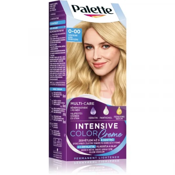 Palette Intensive Color Creme farba na vlasy super svetlý blond 0-00