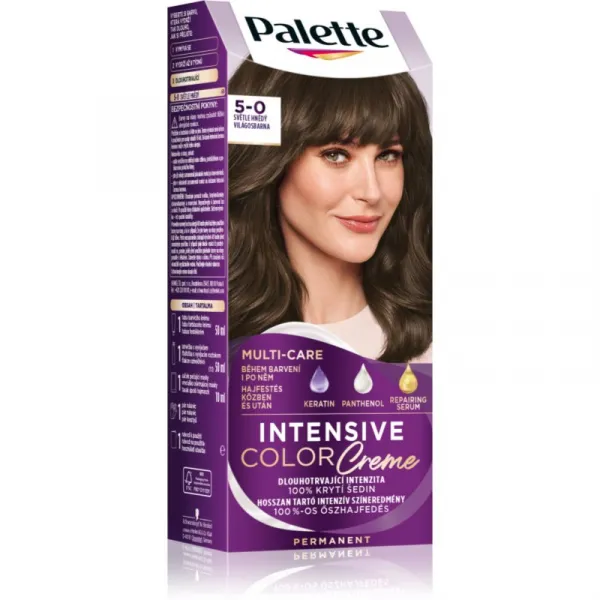 Palette Intensive Color Creme farba na vlasy svetlohnedá 5-0