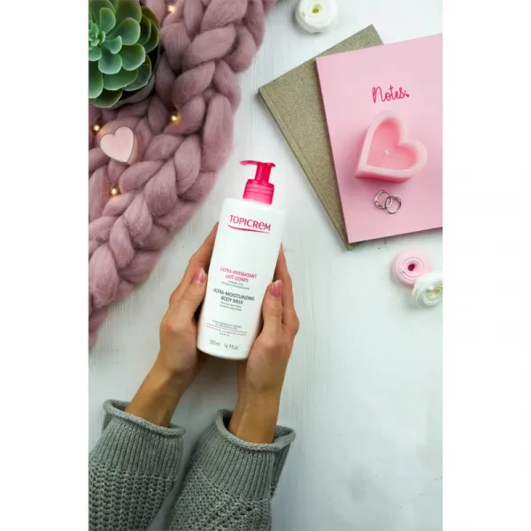 Topicrem UH BODY Ultra-Moisturizing Body Milk hĺbkovo hydratačné telové mlieko pre suchú a citlivú pokožku 500 ml