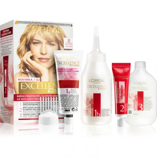 L’Oréal Paris Excellence Creme farba na vlasy odtieň 8