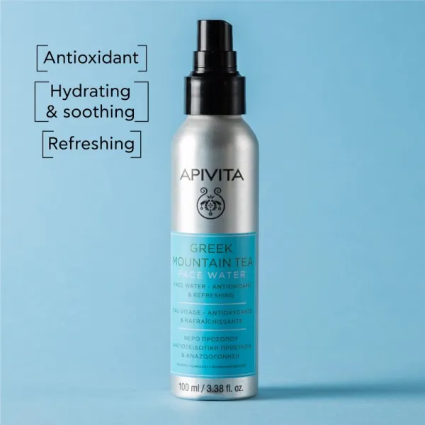 Apivita Greek Mountain Tea Face Water antioxidačná hydratačná hmla 100 ml