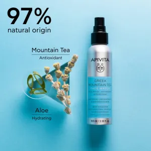 Apivita Greek Mountain Tea Face Water antioxidačná hydratačná hmla 100 ml