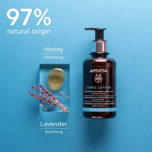 Apivita Moisturizing Face Tonic upokojujúce pleťové tonikum s hydratačným účinkom 200 ml