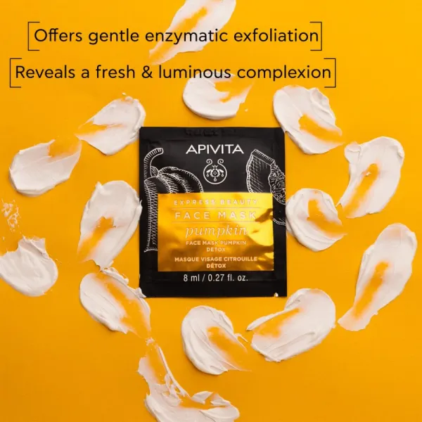 Apivita Express Beauty Detox Face Mask Pumpkin detoxikačná pleťová maska 2x8 ml
