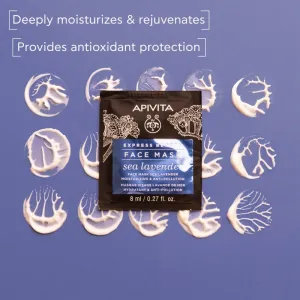 Apivita Express Beauty Moisturizing Face Mask Sea Lavender pleťová maska s hydratačným účinkom 2x8 ml