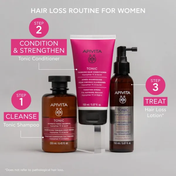 Apivita Holistic Hair Care Tonic Hair Conditioner tonizujúci kondicionér pre jemné alebo rednúce vlasy 150 ml