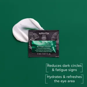Apivita Express Beauty Eye Mask Gingko Biloba maska na oči proti opuchom a tmavým kruhom 2x2 ml