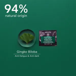 Apivita Express Beauty Eye Mask Gingko Biloba maska na oči proti opuchom a tmavým kruhom 2x2 ml