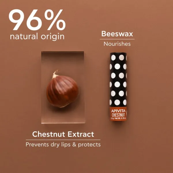 Apivita Lip Care Chestnut tinted tónujúci balzam na pery 4,4 g