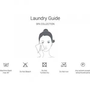 Notino Spa Collection Square Makeup Removing Towel odličovací uterák odtieň Grey 1 ks