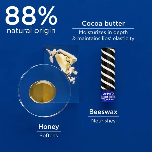 Apivita Lip Care Cocoa Butter SPF20 ochranný balzam na pery SPF 20 4.4 g
