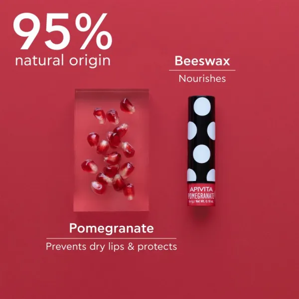 Apivita Lip Care Pomegranate hydratačný balzam na pery 4.4 g