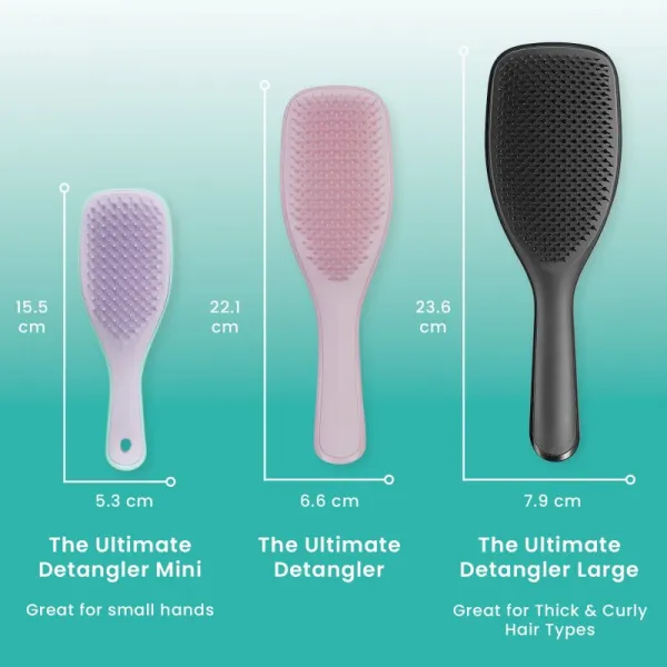 Tangle Teezer Large Ultimate Detangler Black Gloss kefa na vlasy 1 ks