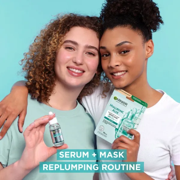 Garnier Textil Masks Hyaluronic Aloe hydratačná plátienková maska s aloe vera 28 g