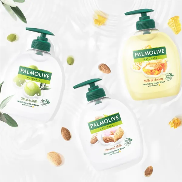 Palmolive Naturals Milk & Honey čistiace tekuté mydlo na ruky 1000 ml