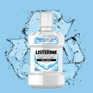 Listerine Advanced White Mild Taste ústna voda s bieliacim účinkom 1000 ml