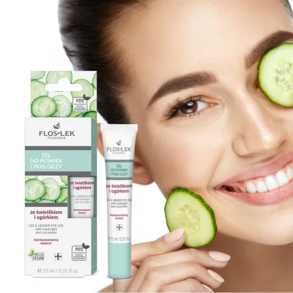FlosLek Pharma Eye Care rozjasňujúci očný gél proti tmavým kruhom 15 ml