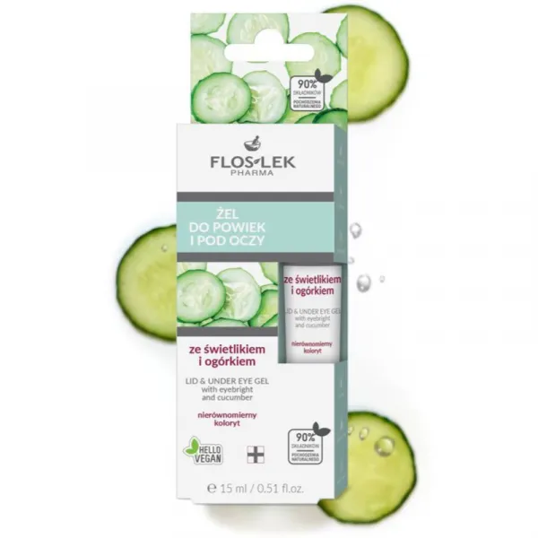 FlosLek Pharma Eye Care rozjasňujúci očný gél proti tmavým kruhom 15 ml