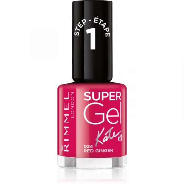 Rimmel London Super Gel By Kate Lak na nechty 12 ml 024 Red Ginger