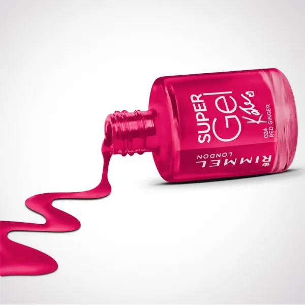 Rimmel London Super Gel By Kate Lak na nechty 12 ml 024 Red Ginger