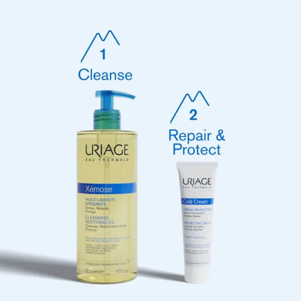 Uriage Cold Cream Protective Cream ochranný krém s obsahom cold cream 100 ml