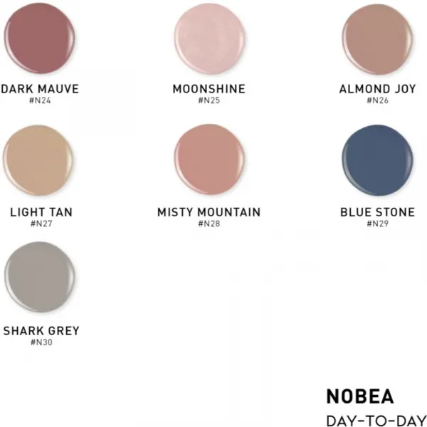 NOBEA Day-to-Day 3-Piece Gel-like Nail Polish set sada lakov na nechty Coffee Time