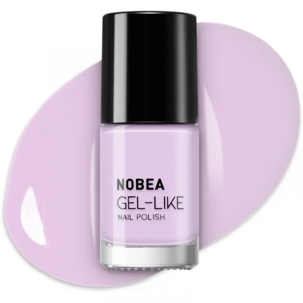 NOBEA Day-to-Day Gel-like Nail Polish lak na nechty s gélovým efektom odtieň Soft lilac #N05 6 ml