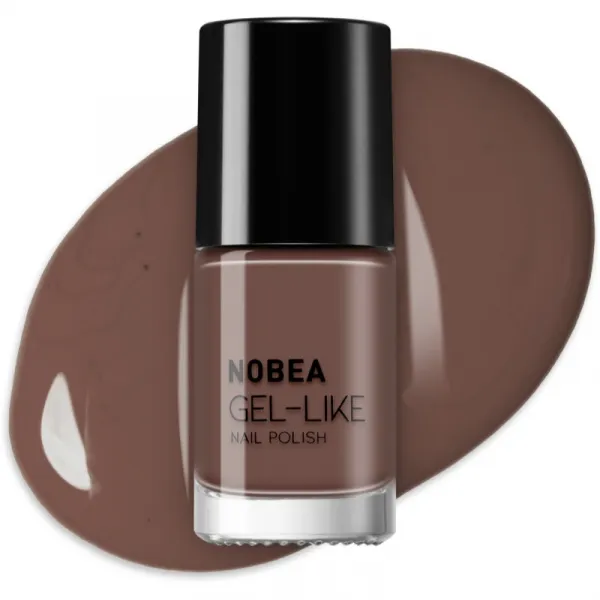 NOBEA Day-to-Day Gel-like Nail Polish lak na nechty s gélovým efektom odtieň Dark mocha #N06 6 ml