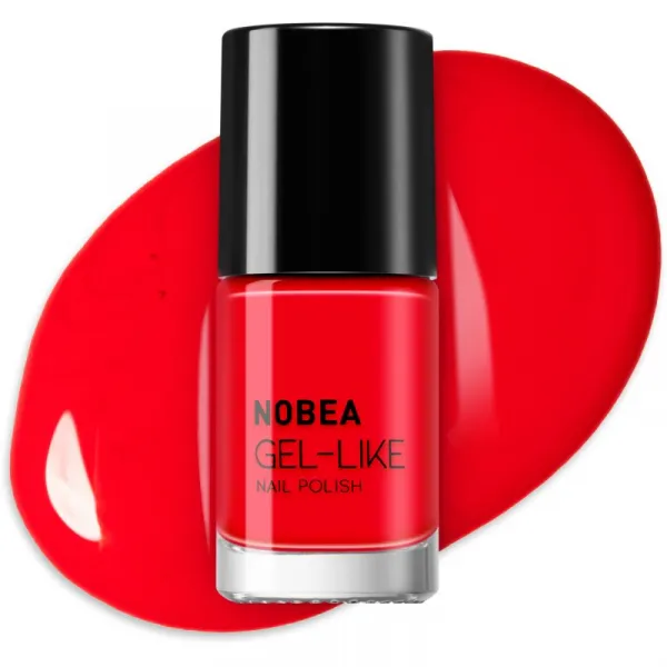 NOBEA Day-to-Day Gel-like Nail Polish lak na nechty s gélovým efektom odtieň Ladybug red #N08 6 ml