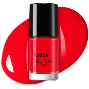 NOBEA Day-to-Day Gel-like Nail Polish lak na nechty s gélovým efektom odtieň Ladybug red #N08 6 ml