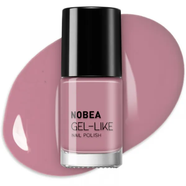 NOBEA Day-to-Day Gel-like Nail Polish lak na nechty s gélovým efektom odtieň Rouge #N03 6 ml