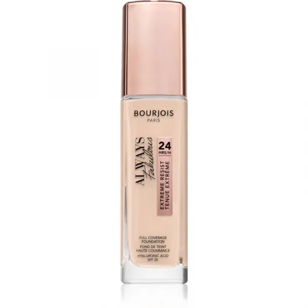 Bourjois Always Fabulous dlhotrvajúci make-up SPF 20 odtieň 100 Rose Ivory 30 ml