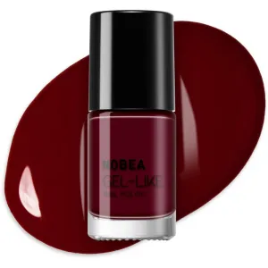 NOBEA Day-to-Day Gel-like Nail Polish lak na nechty s gélovým efektom odtieň Dark cherry #N09 6 ml