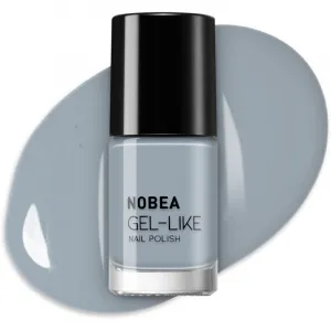 NOBEA Day-to-Day Gel-like Nail Polish lak na nechty s gélovým efektom odtieň Cloudy grey #N10 6 ml