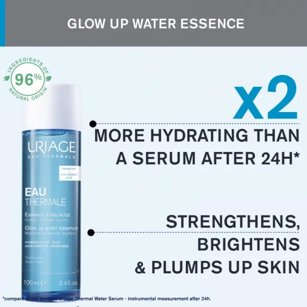 Uriage Eau Thermale Glow Up Water Essence hydratačná pleťová voda 100 ml