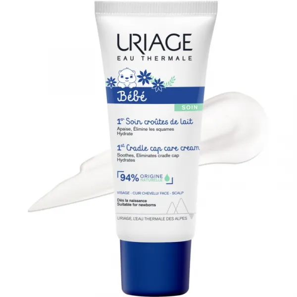 URIAGE Bébé detský krém na šupinky vo vlasoch 40 ml