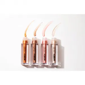 NOBEA Metal Liquid Eyeshadow tekuté očné tiene odtieň Rosegold #E02 4 ml