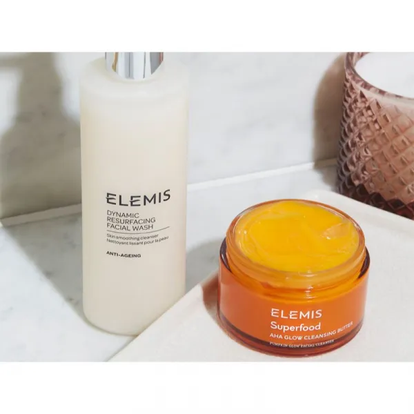 Elemis Superfood AHA Glow Cleansing Butter čistiaca pleťová maska pre rozjasnenie pleti 90 ml