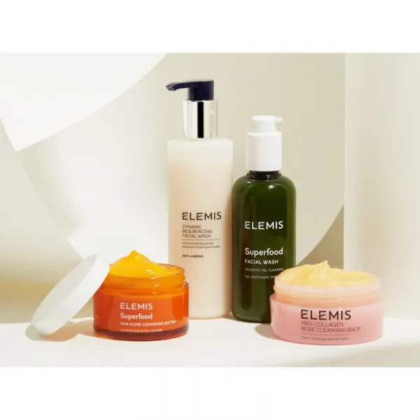Elemis Superfood AHA Glow Cleansing Butter čistiaca pleťová maska pre rozjasnenie pleti 90 ml
