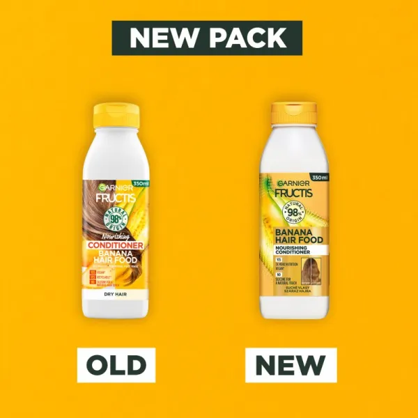 Garnier Fructis Banana Hair Food vyživujúci kondicionér pre suché vlasy 350 ml