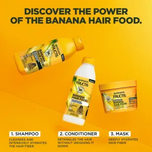Garnier Fructis Banana Hair Food vyživujúci šampón pre suché vlasy 350 ml